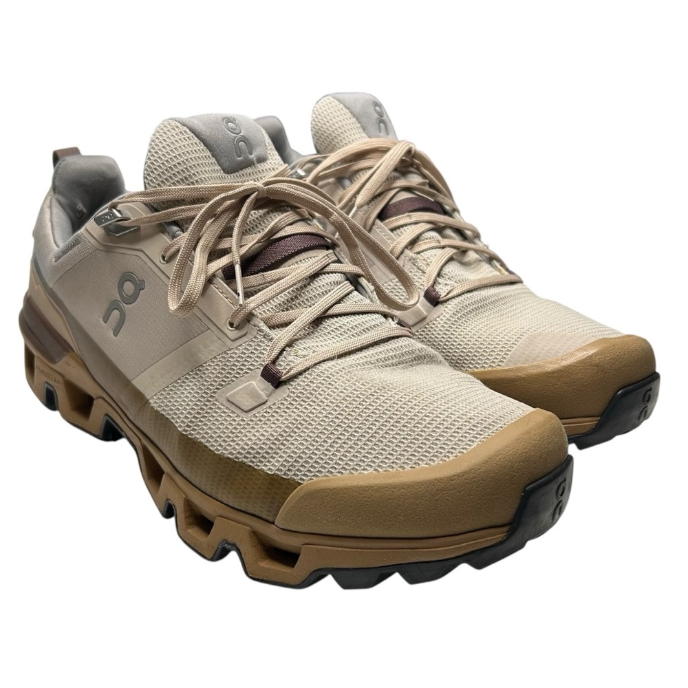 On Running Cloudwander Waterproof Trail Shoes Men’s 13 Tan Brown Hiking Sneaker - Picture 2 of 15